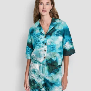 Women's Short Sleeve Printed Top