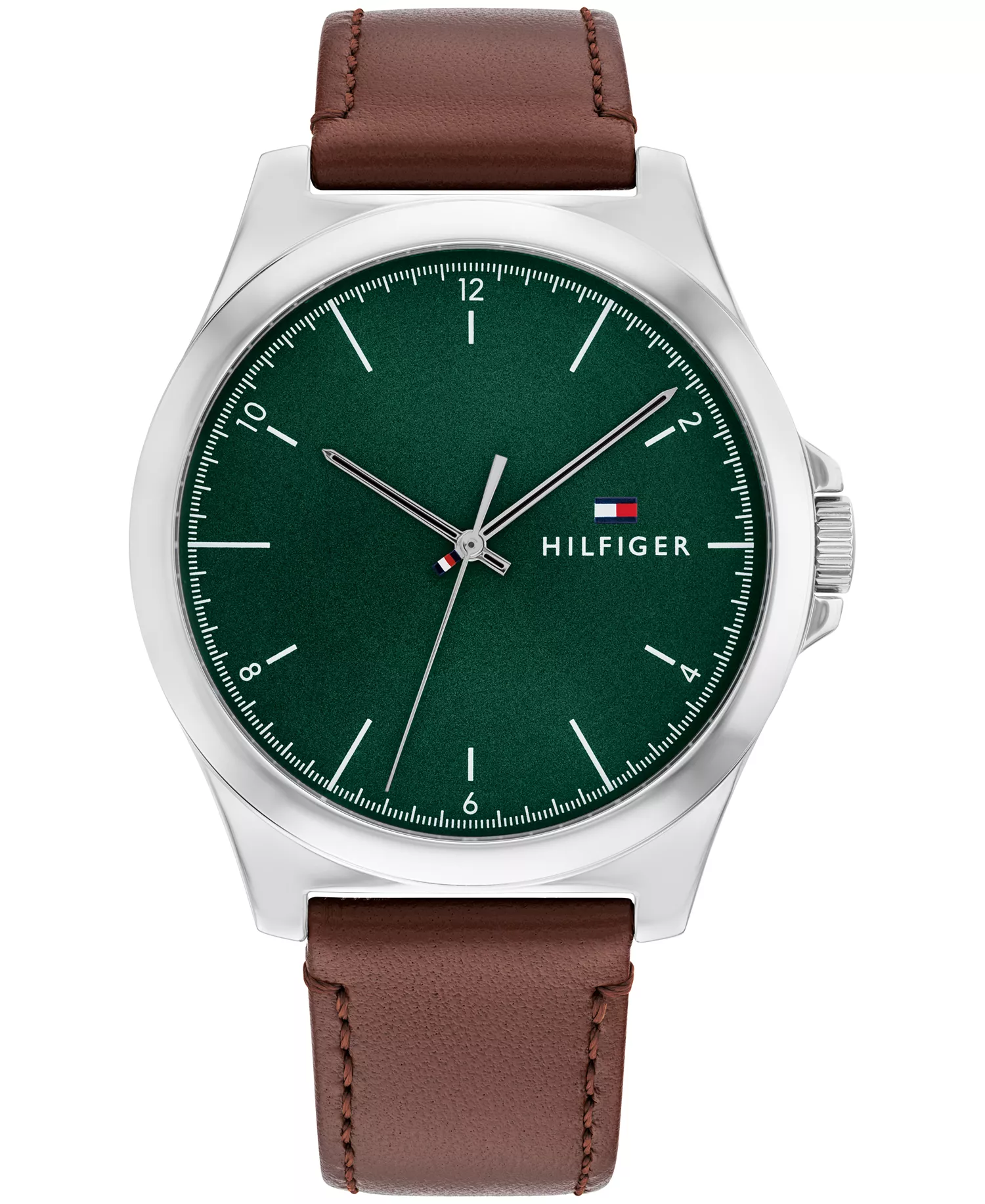 mni-00b19cc46820e04b16d99d8882a60d8e Men's Quartz Brown Leather Watch 43mm