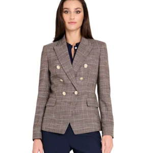 Petite Plaid Blazer Jacket