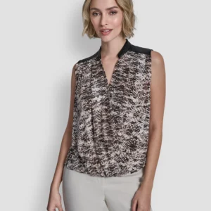 Women's V-Neck Cross Over Top