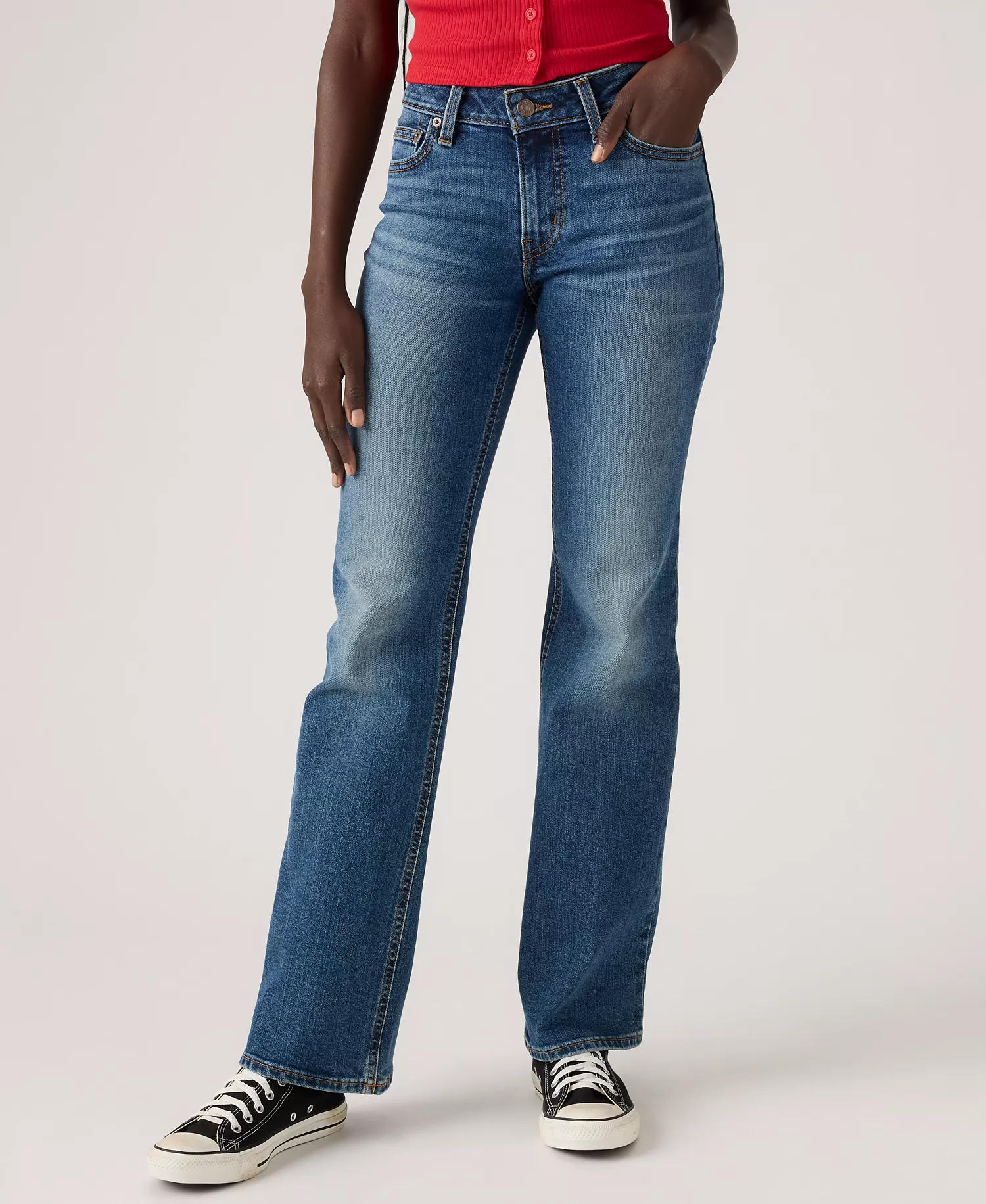 mni-026f9552c5524aa3830fde062b324b6e Women's Superlow Low-Rise Bootcut Jeans — изображение 5