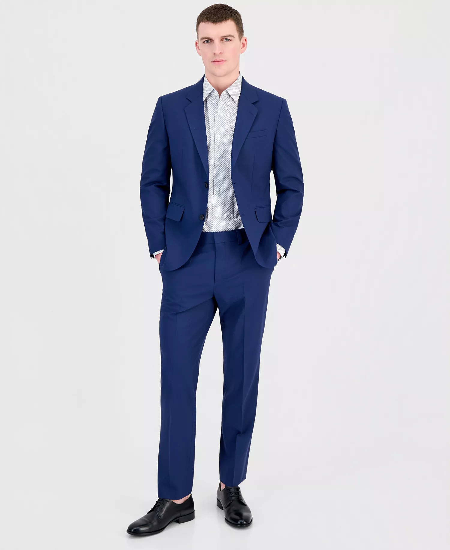 mni-03323090aa2326b585f3200e12421e5a Men's Modern-Fit Wool Blend Nested Suit — изображение 4
