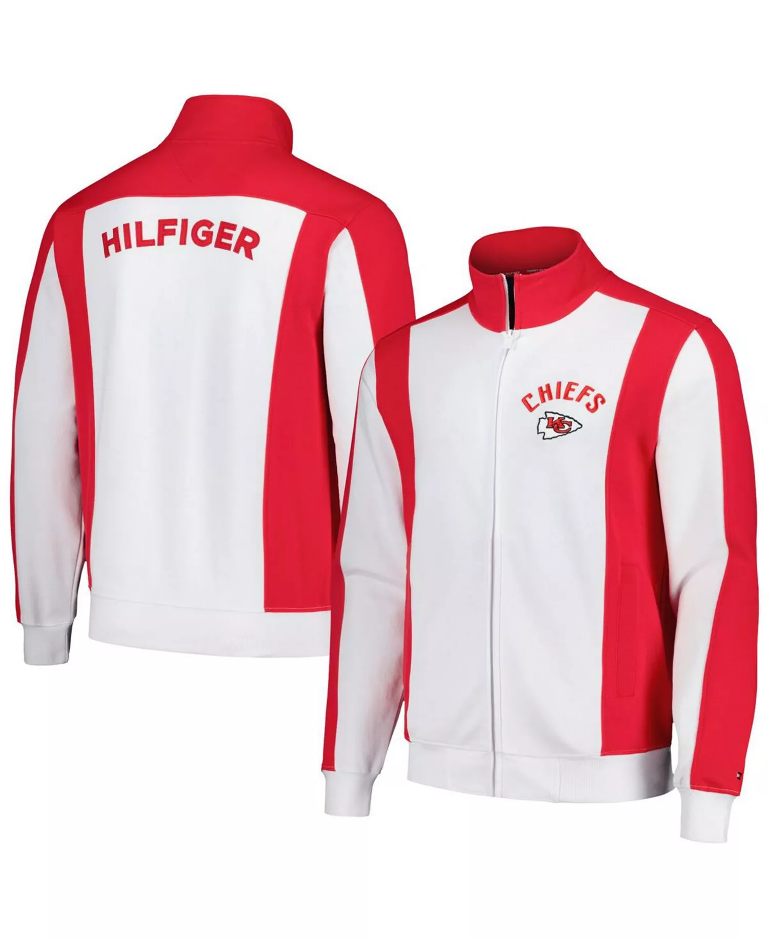 mni-03bb718d18631a1202c1dab407952108 Men's White/Red Kansas City Chiefs Nolan Full-Zip Track Jacket