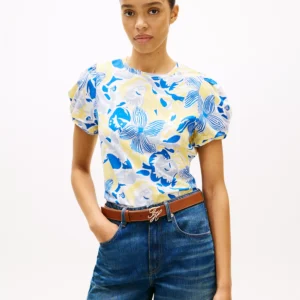Women's Printed Crewneck Top