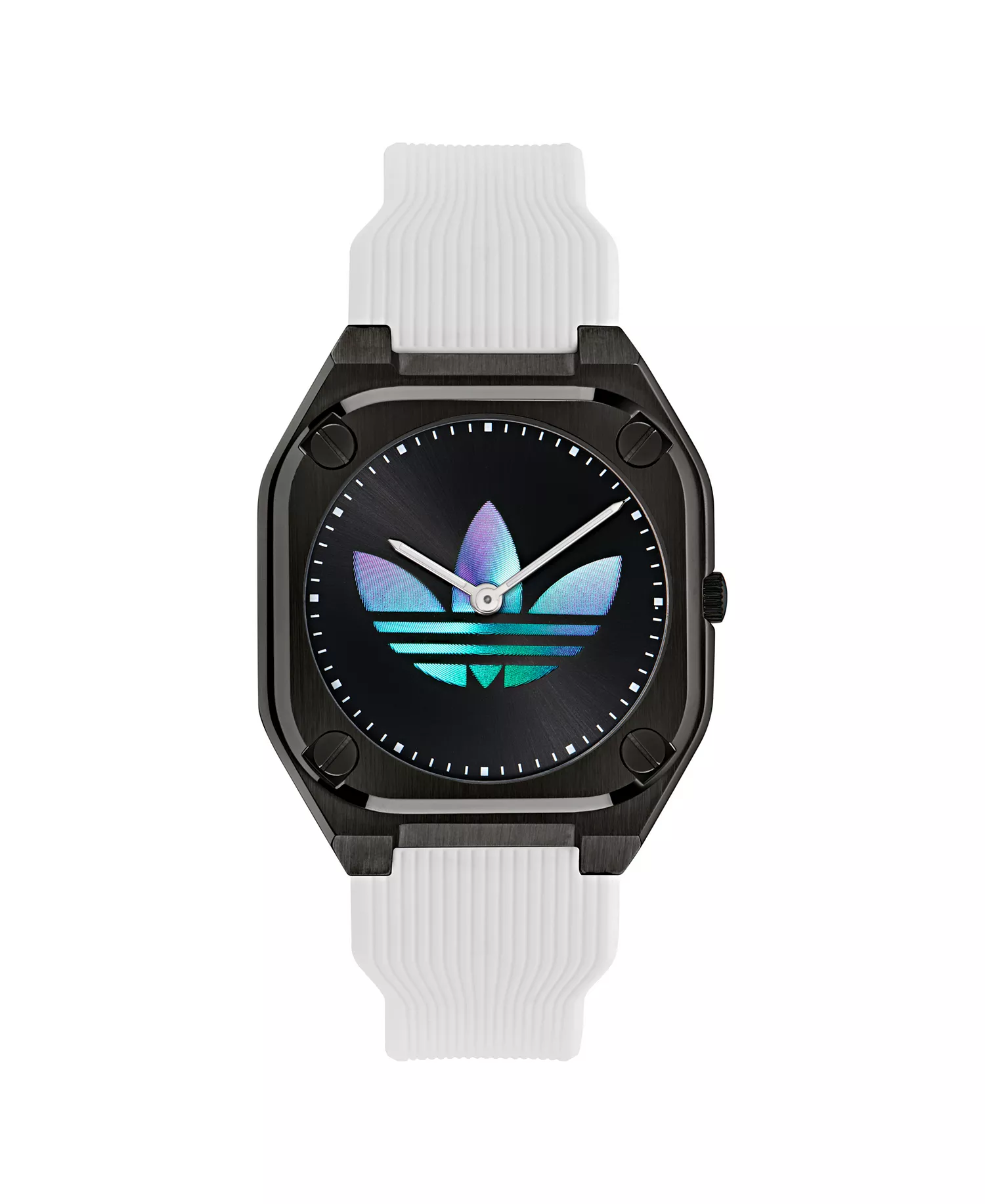 mni-0497e017ee211804350d79efe4d13136 Unisex Analog White Silicone Watch, 39mm