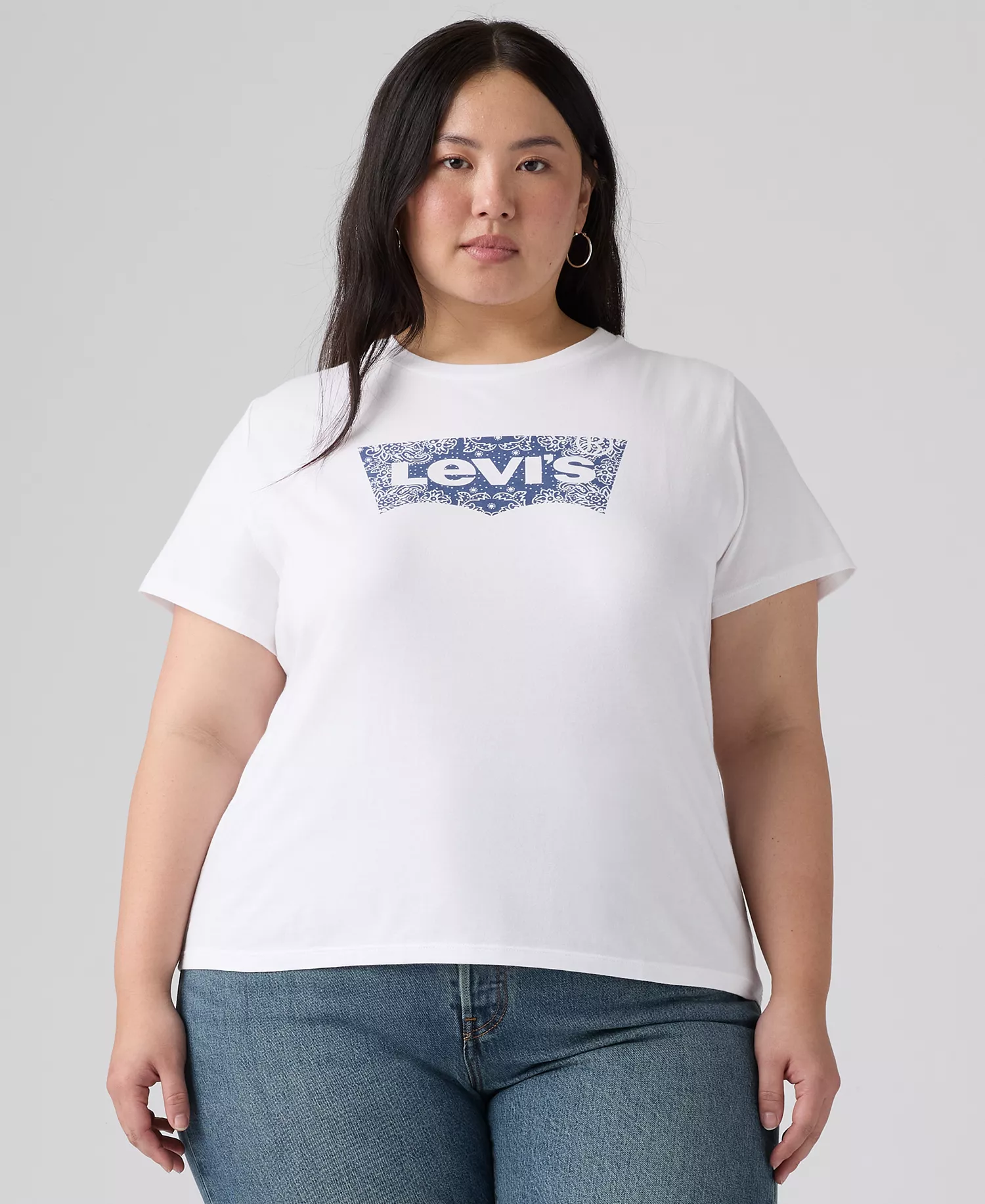 mni-04fbb986f1d183461f792072548f69b4 Trendy Plus Size Perfect Logo Cotton T-Shirt — изображение 8