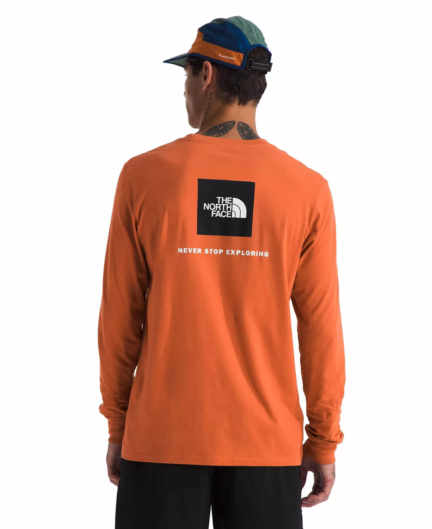 mni-051ad0608605d3ddf642c45355d7b99c Men's Long Sleeve Box Never Stop Exploring T-shirt — изображение 4