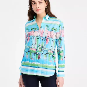 Women's Cotton Scenic Blouse