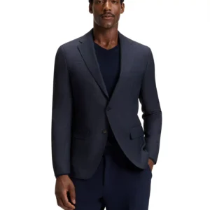 Men's Checked Virgin Wool Slim-Fit Blazer