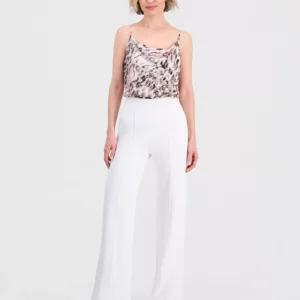 Women's High-Rise Straight-Leg Sweater Knit Pants