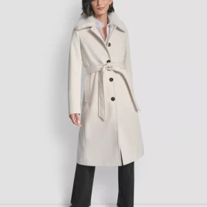 Women's Single-Breasted Pillow Collar Coat