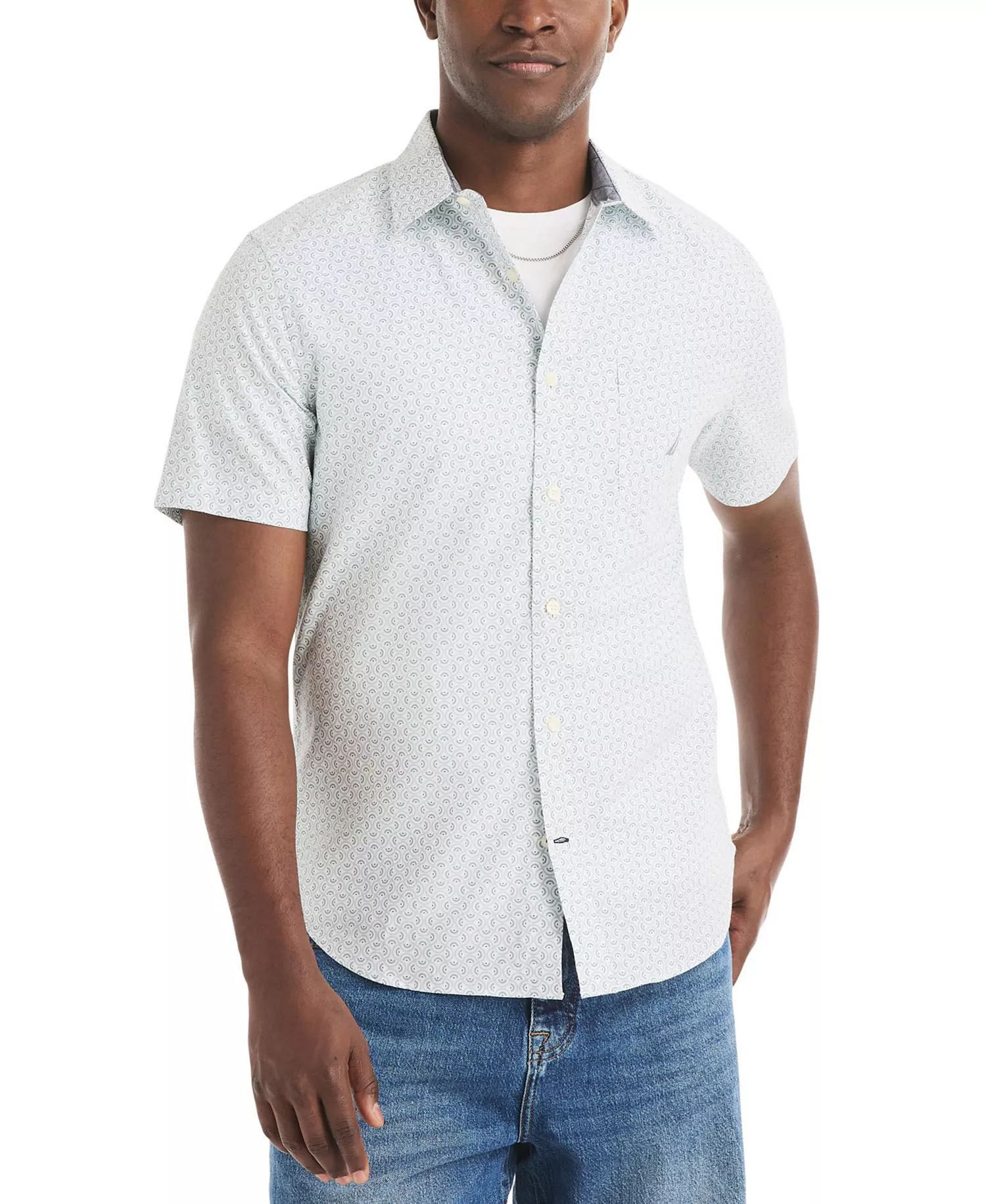 mni-072763d1ef6d4348c2bc99dba719a823 Men's Printed Collared Shirt