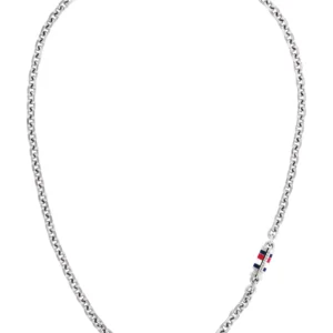 Men's Silver-Tone Stainless Steel Necklace