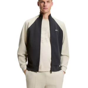 Men's Cotton-Blend Contrast Piping Sweatshirt