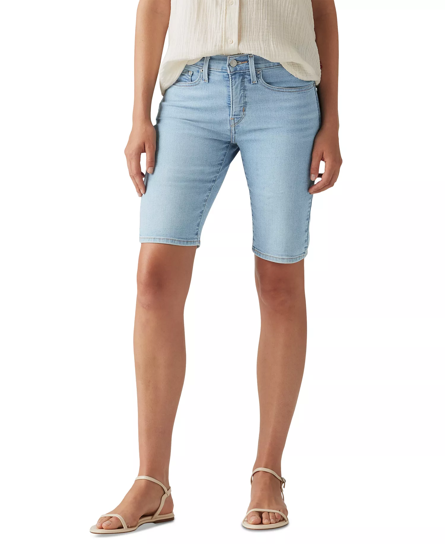 mni-09091199aa41af86321db8458cb7143a Women's Mid-Rise Shaping Bermuda Shorts — изображение 5