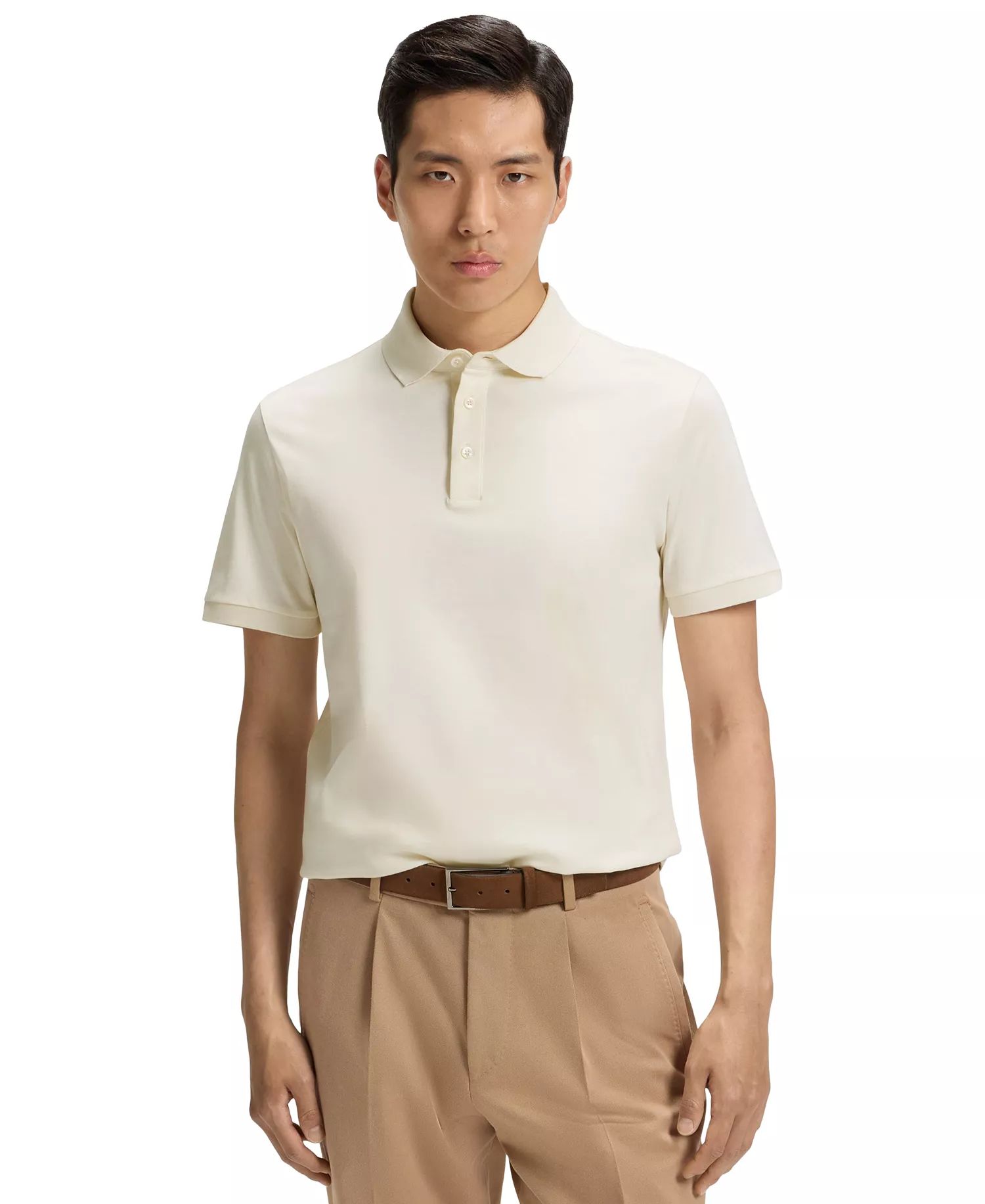 mni-0940cdf7819018d59fdf624bef1559d4 Men's Regular-Fit Mercerized Cotton Polo Shirt