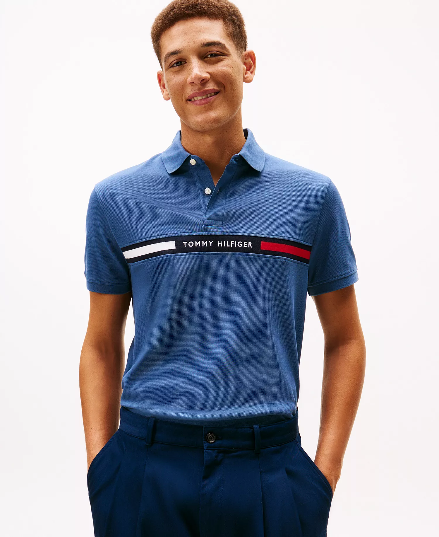 mni-0960823a932bf6a0dacb5b672c71f681 Men's Classic-Fit Embroidered Chest Insert Polo Shirt — изображение 7