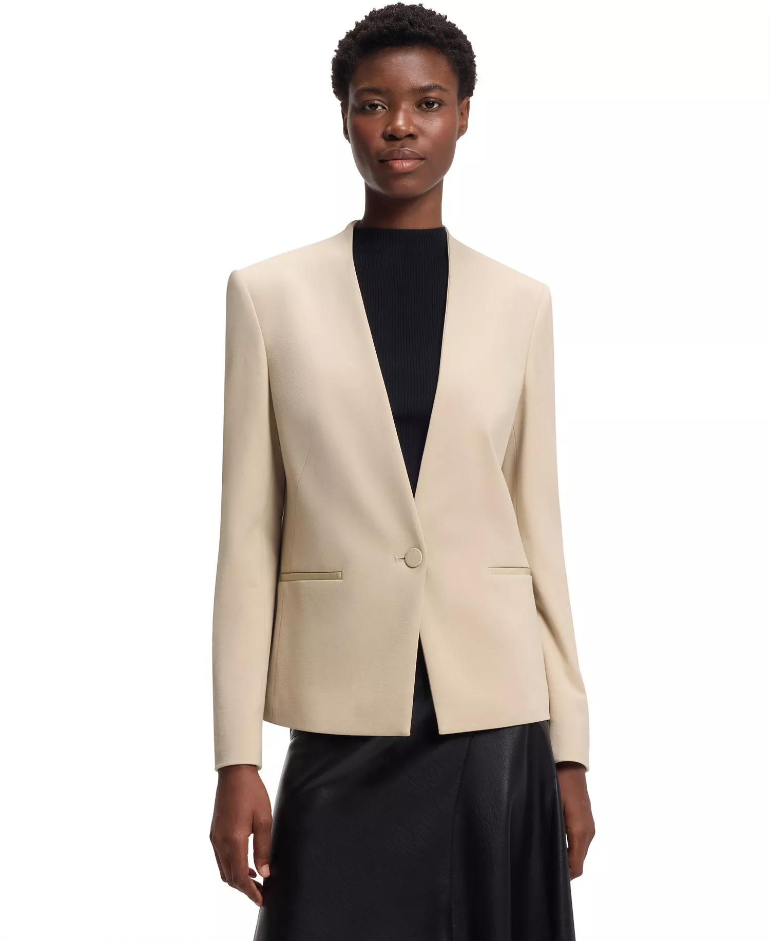 mni-09a651b4767a511657cb0b981beb6c6f BOSS by Women's Stretch Jersey Regular-Fit Blazer
