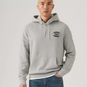 Men's Standard-Fit Batwing Logo-Print Hoodie