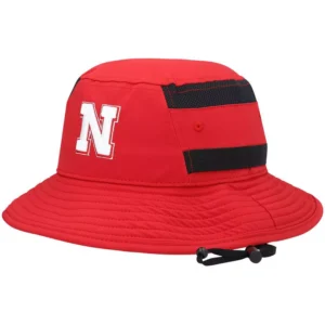 Men's Scarlet Nebraska Huskers 2021 Sideline AEROREADY Bucket Hat