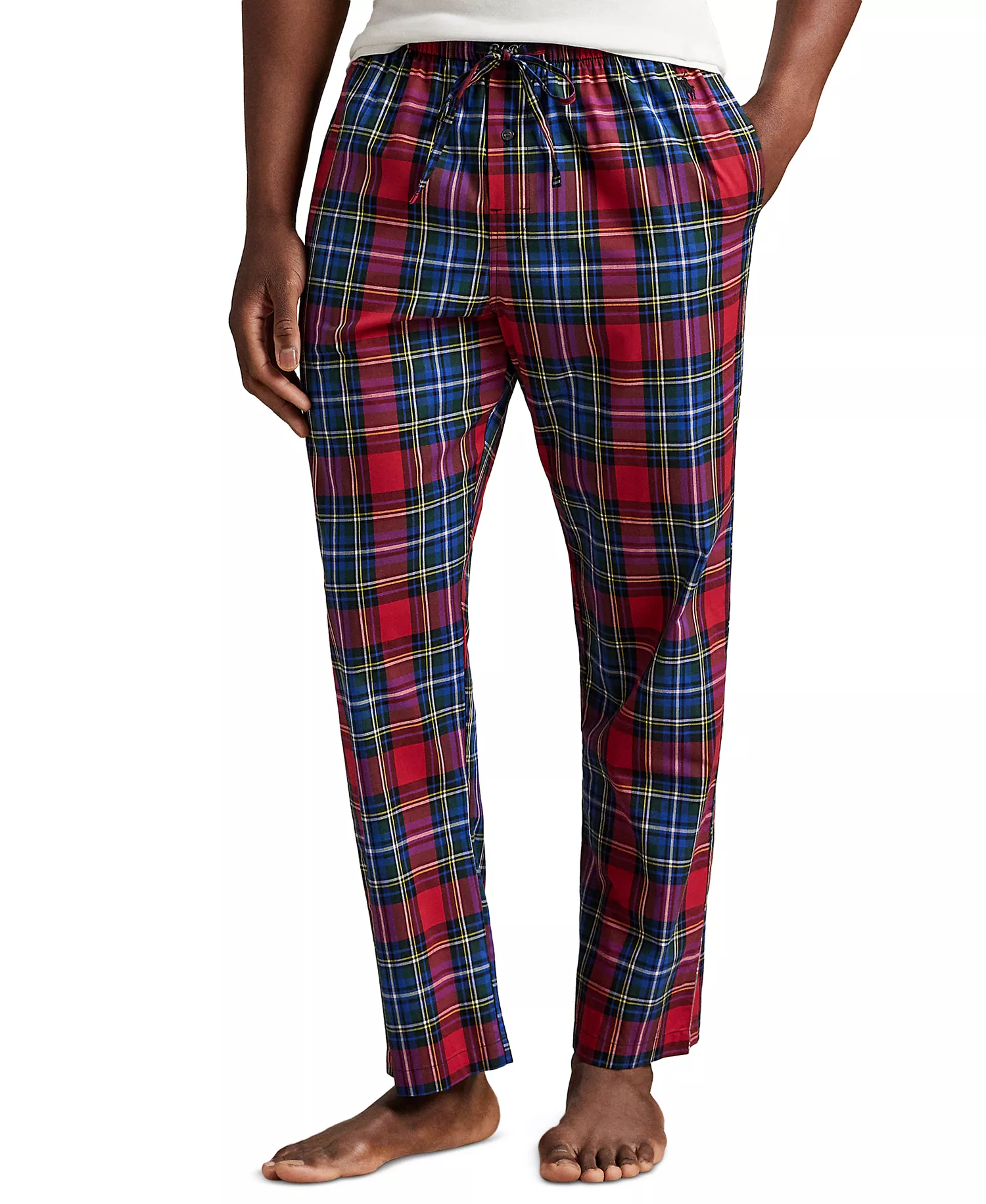mni-0af20d90785dca2cc6c52e9d6e45c253 Men's Woven Plaid Pajama Pants
