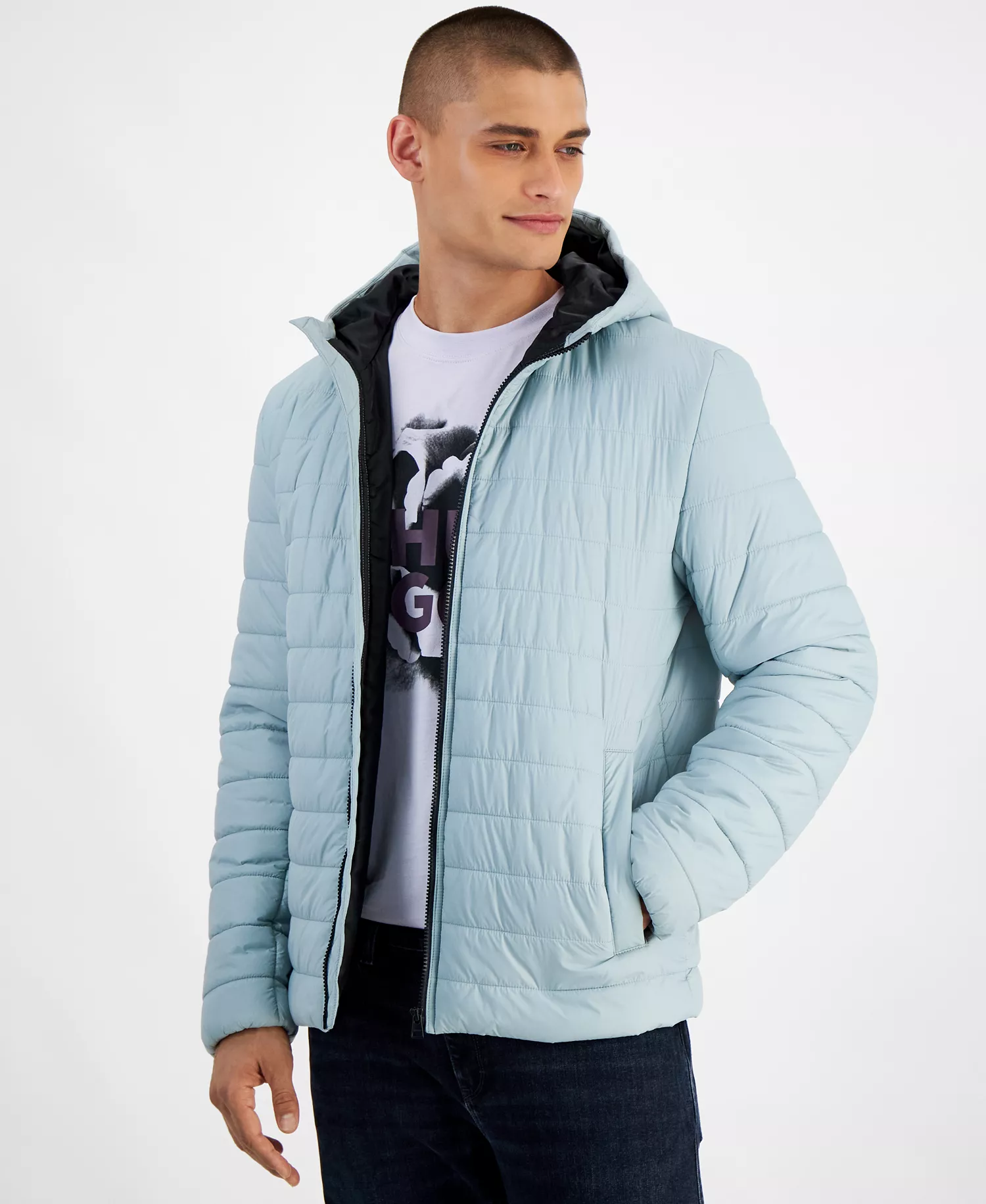 mni-0b04ceabafe91d8f4bd0a6da76759970 Men's Barvi2435 Slim-Fit Quilted Full-Zip Liner Jacket — изображение 3