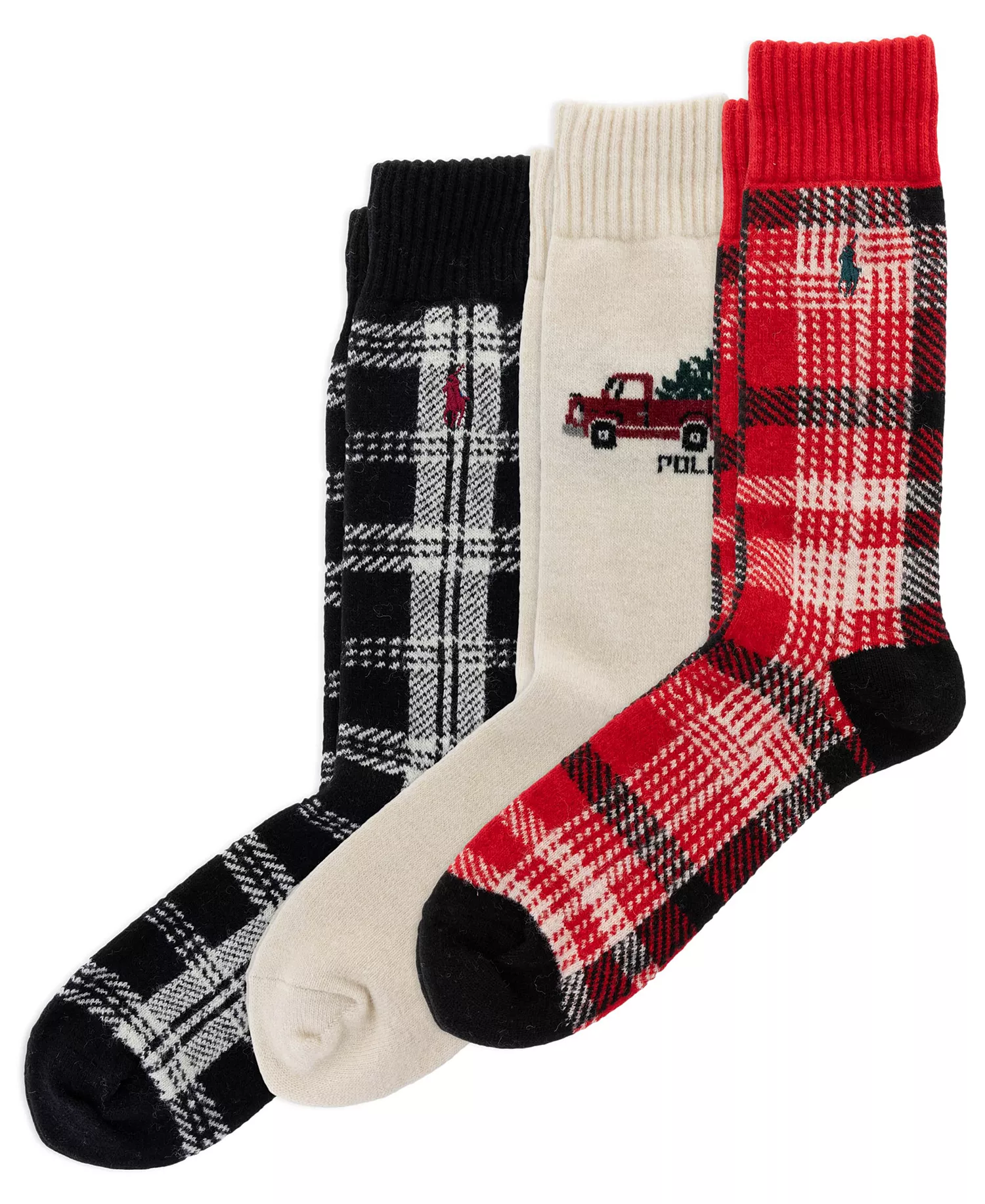 mni-0c520b9c61c146f5322d981005f1983b Men's 3-Pack Truck Shirting Plaids Socks Giftbox