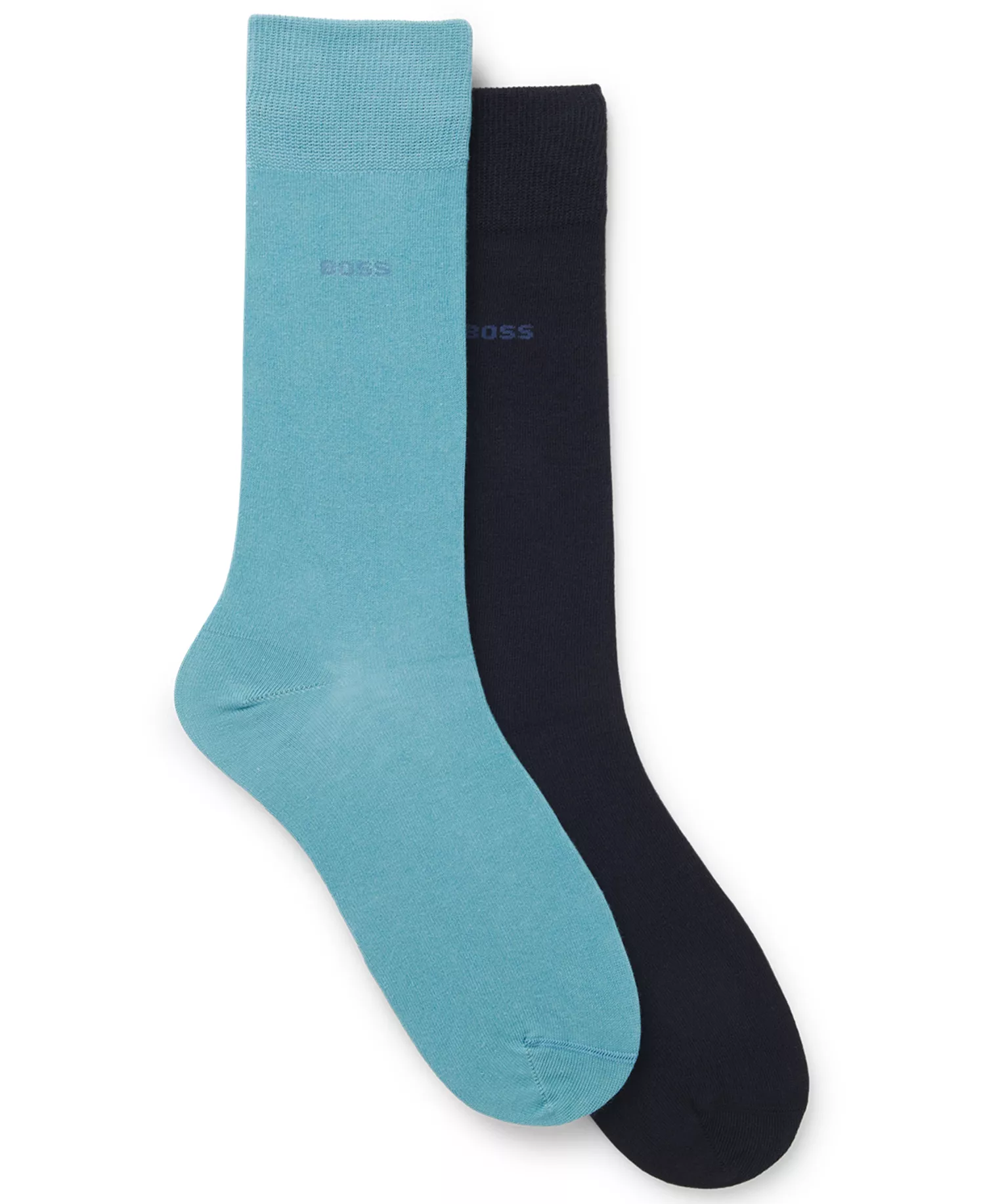 mni-0c7e361efe894f10d6c24e9568e7e583 Men's Uniform Color Regular Length Socks, 2-Pack