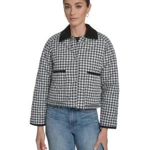 Women's Quilted Corduroy Collar Jacket