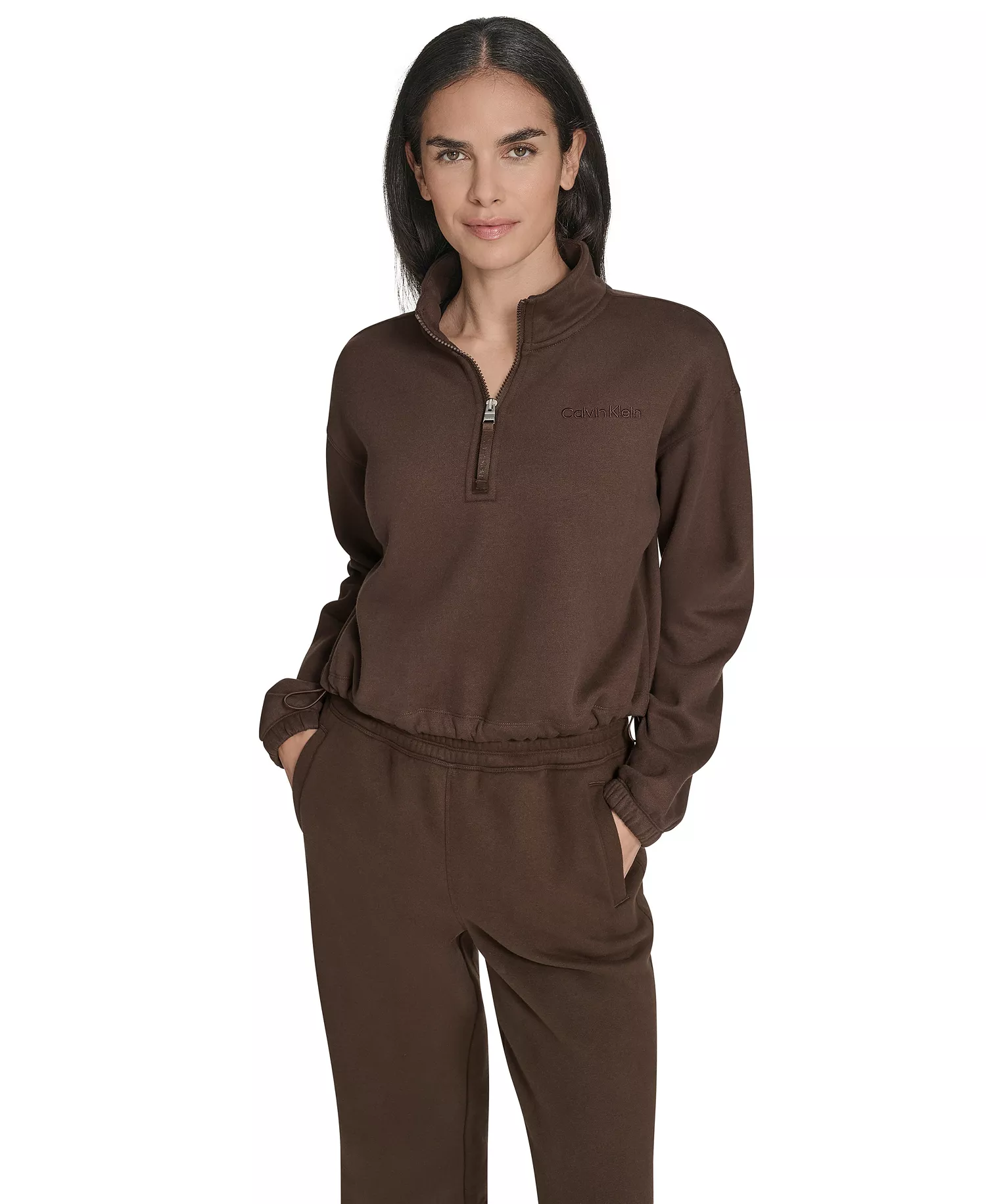 mni-0d7ef976552a09d39f43193d8b281ca5 Women's Performance Half-Zip Pull-On Sweatshirt