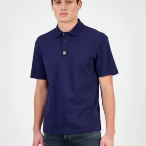 Men's Deabono Short-Sleeve Button-Placket Polo Shirt