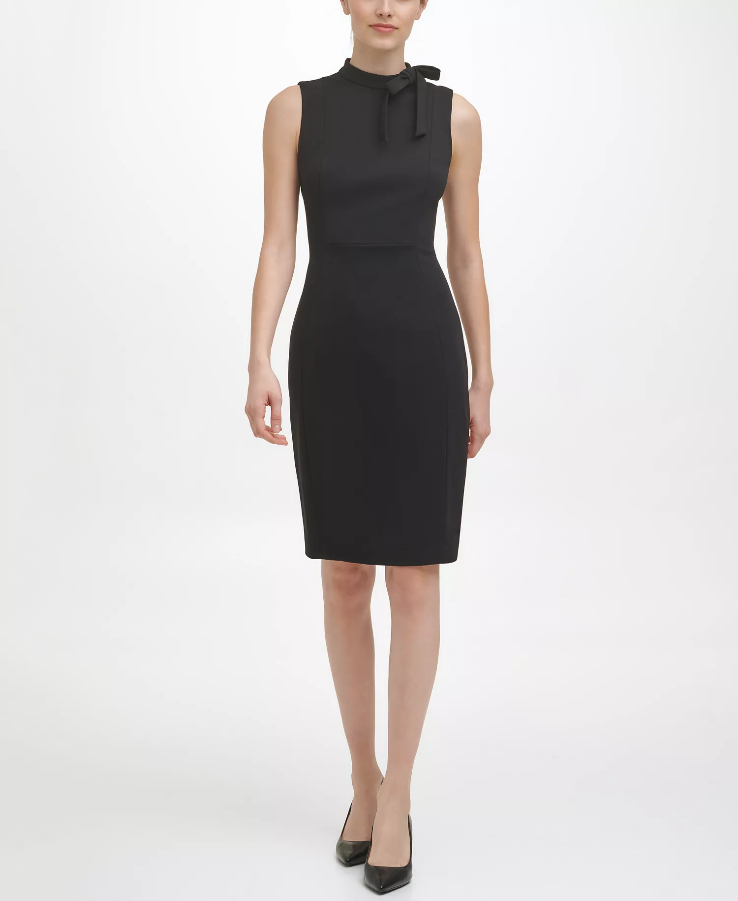 mni-0e831d78eb55dd2297b06cfab20f3334 Women's Mock Neck Short Dress