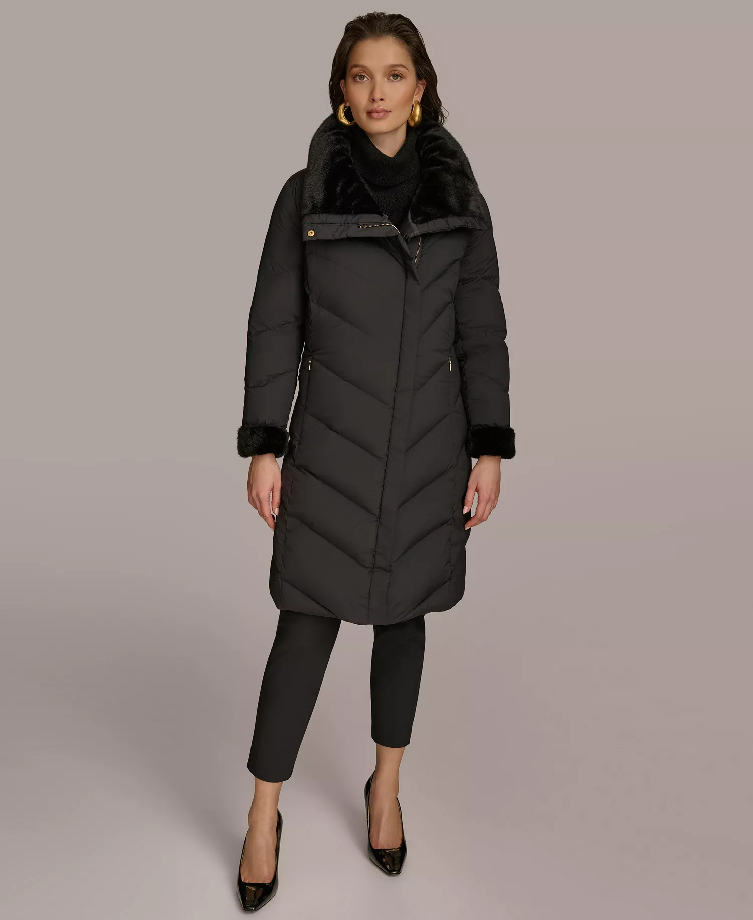 mni-0e8487e157131732d51f31c7e7ebcb22 Women's Stretch Zip Closure Coat