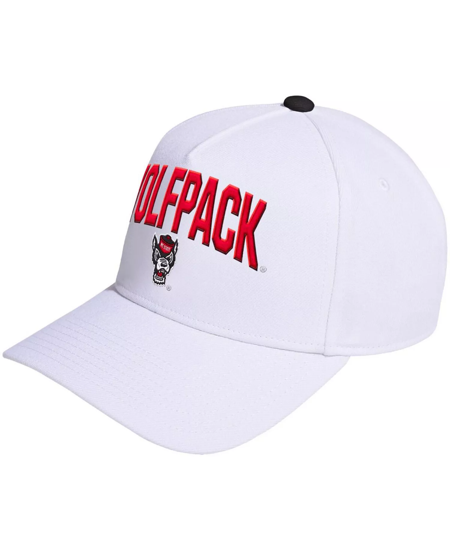 mni-0f353da027fdab1ab45e9a4da0284de9 Men's and Women's White NC State Wolfpack Locker Room A-Frame Adjustable Hat