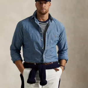 Men's Big & Tall Indigo Chambray Shirt