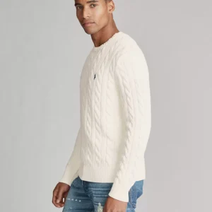 Men's Cable-Knit Cotton Sweater