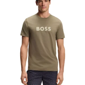 Men's Cotton-Jersey Logo Print T-Shirt