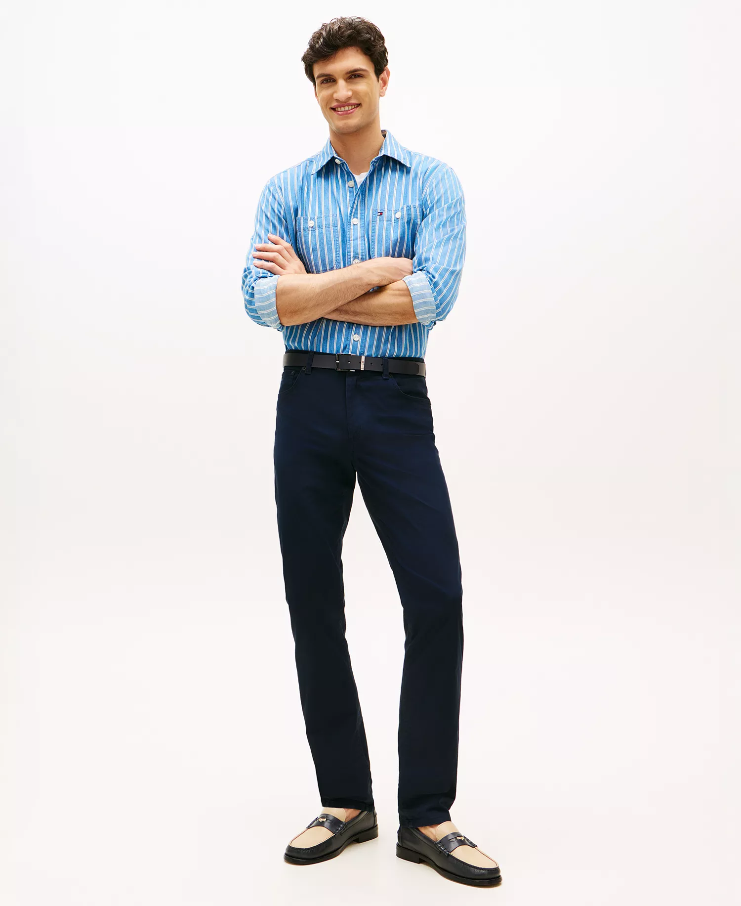 mni-108df151940468fa33259b6d325bfdf2 Men's Denton Slim-Straight Five-Pocket Stretch Essential Twill Pants