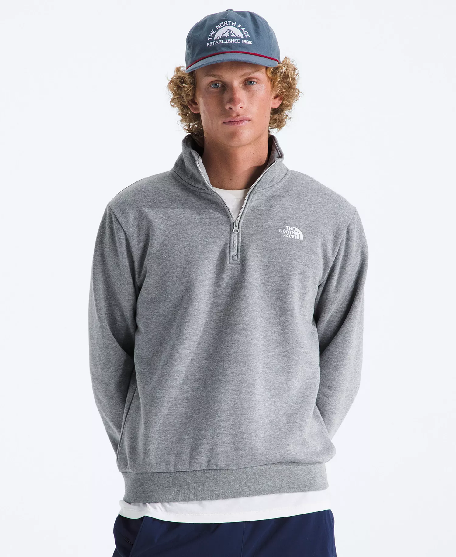 mni-1098f2d3f5666d977f7cf2702217df1c Men's Evolution Simple Dome Regular Quarter Zip Sweatshirt