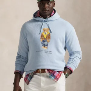 Men's Big & Tall Bear Graphic Long-Sleeve Hoodie