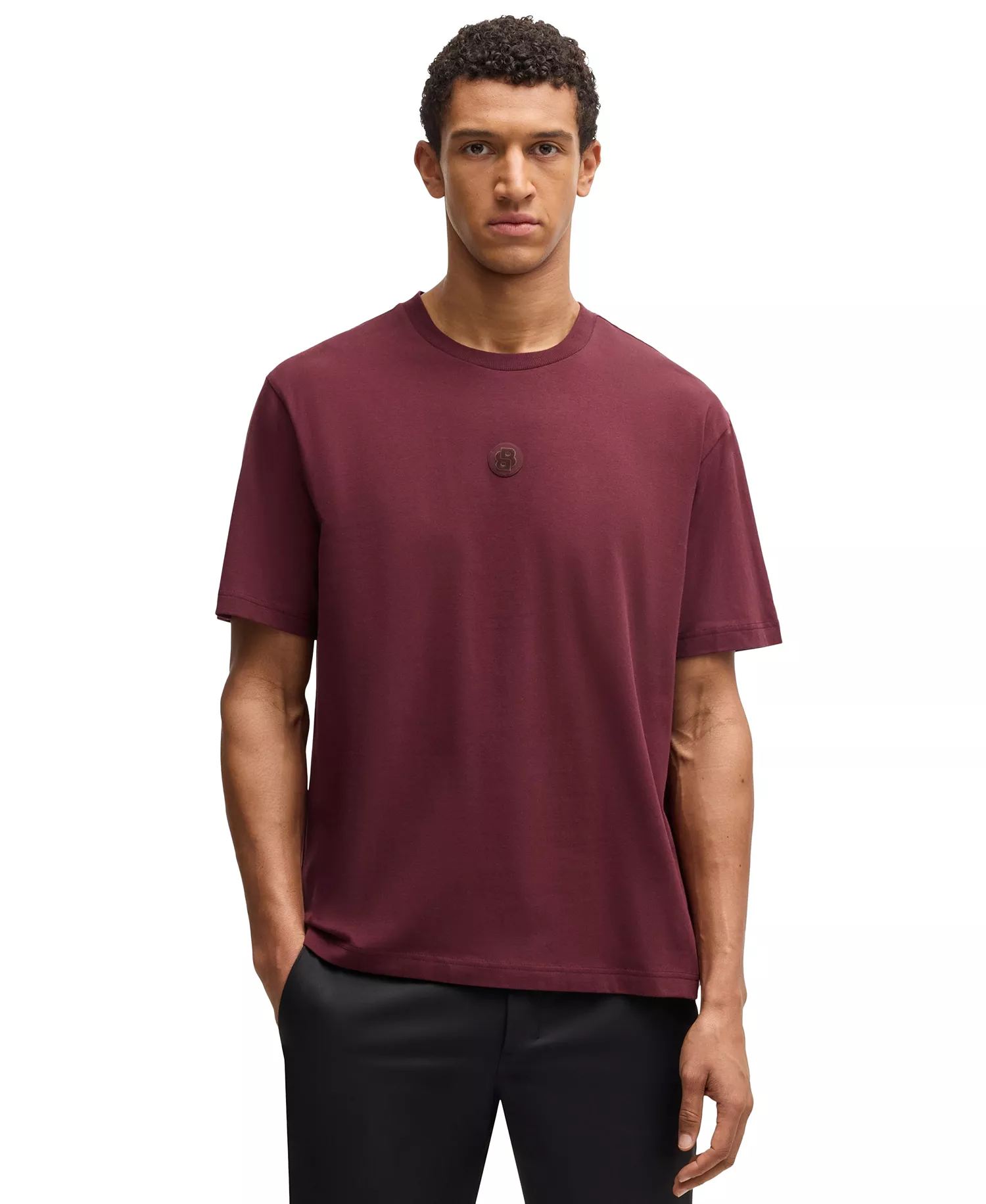 mni-1207ed63d1b9d1b17abdd54f412c2a10 Men's Double B Monogram Regular-Fit T-Shirt