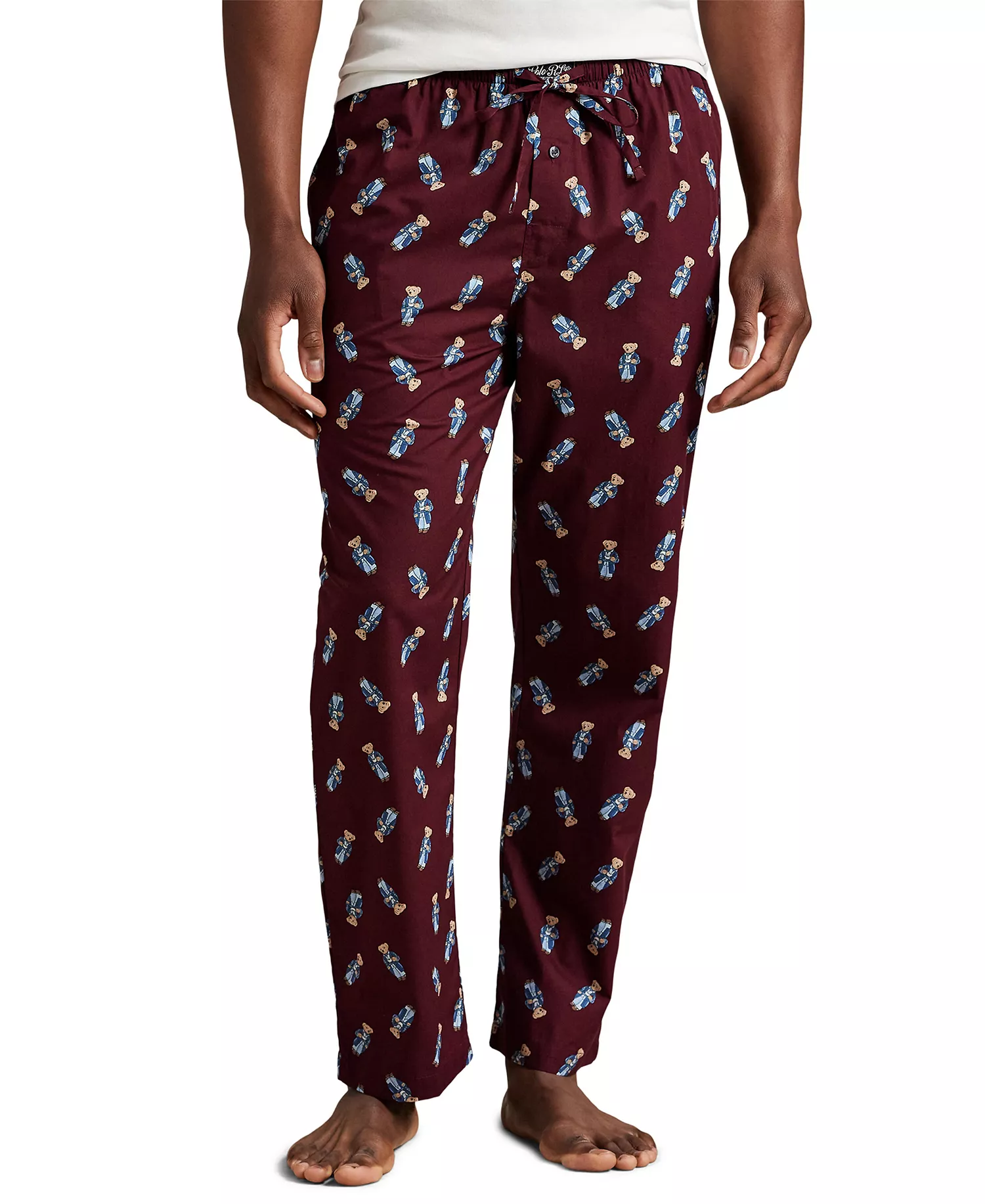 mni-139e1782c3aacf1cc7970b7474c02b7f Men's Bear Printed Pajama Pants — изображение 3