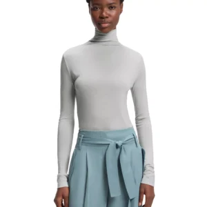 BOSS by Women's Soft Jersey High-Neck Top