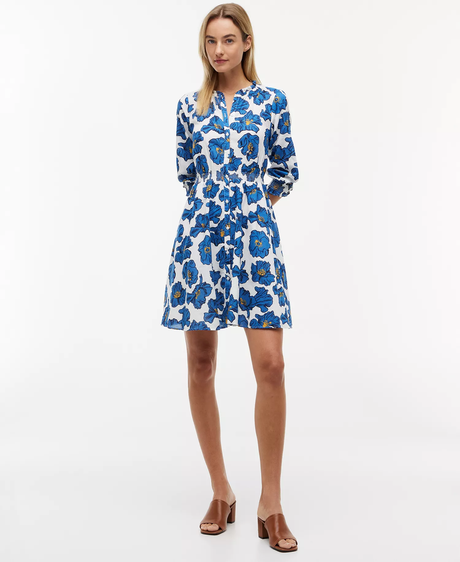 mni-1473e87ad45298992f0acb956e1e8b30 Women's Pin Tuck Cambric Shirt Dress