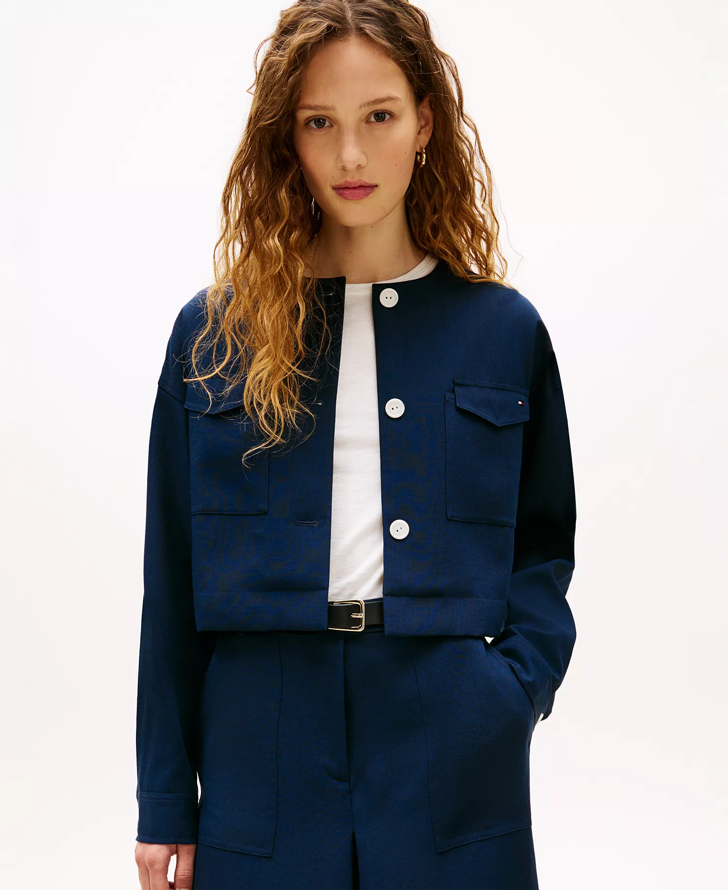 mni-14a2eecfde4811f41169c052a77863db Women's Tailored Crew Neck Cropped Jacket