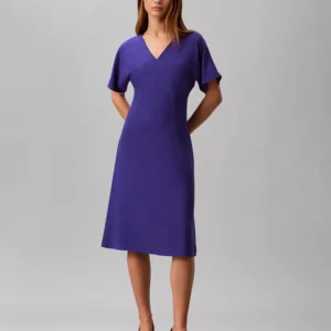 Women's V-Neck Midi Dress