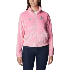 Women's Pink Seattle Kraken Fire Side Full-Zip Jacket