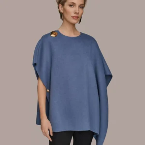 Women's Wool Blend Pull-On Cape Jacket