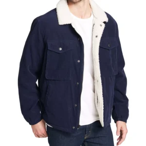 Men's Fleece-Lined Corduroy Trucker Jacket