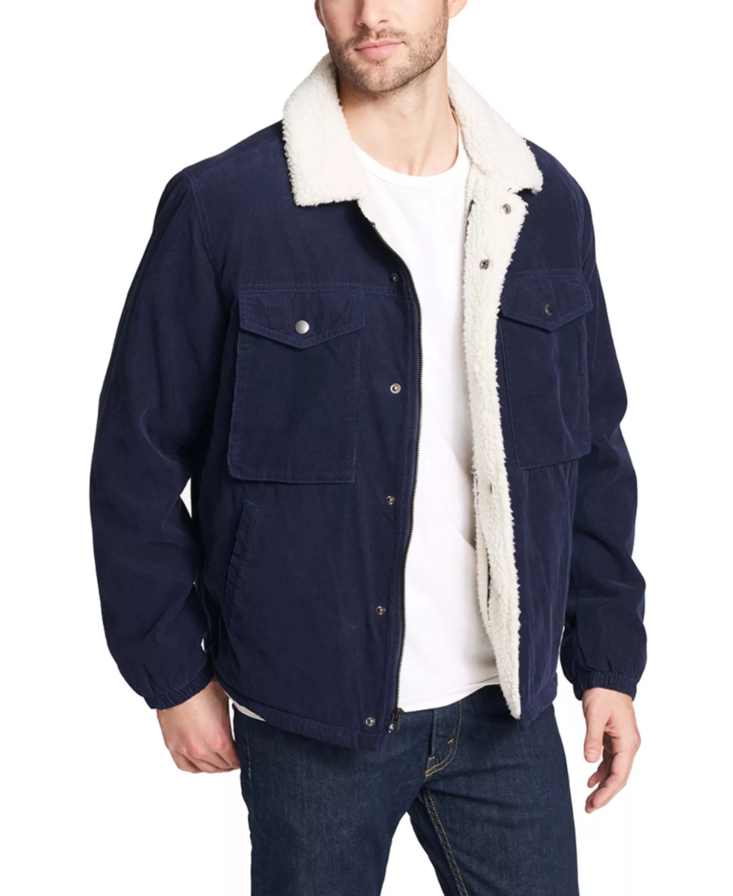 mni-159172c0160eb84ba7b77632ff34e239 Men's Fleece-Lined Corduroy Trucker Jacket